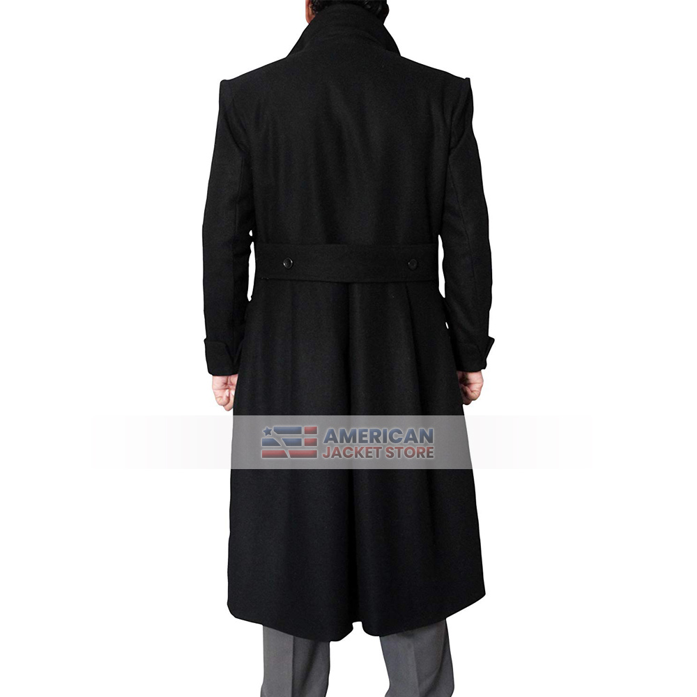 JacketMania Mens Sherlock Holmes Wool Long Trench Coat