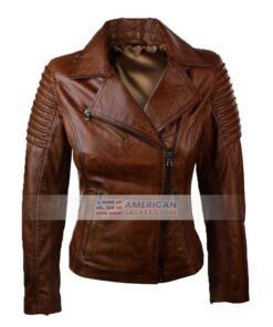 Brown-Short-Leather-Jacket