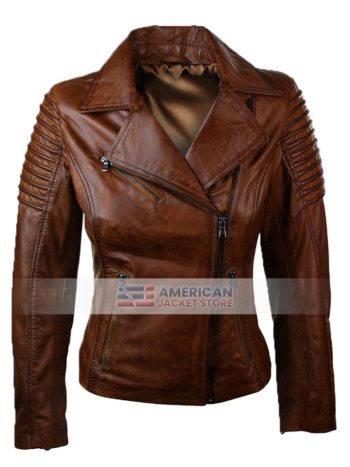 Brown-Short-Leather-Jacket-For-Women