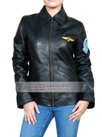 Kelly-McGillis-Charlie-Top-Gun-Leather-Jacket