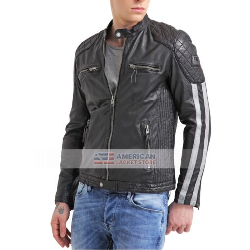 Mens-Black-Motorcycle-Leather-Jacket