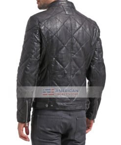 Mens-Diamond-Quilted-Black-Leather-Jacket