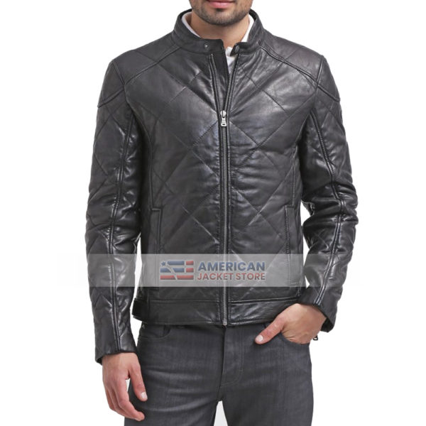 Mens-Diamond-Quilted-Leather-Jacket