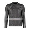 Mens-Motorcycle-Black-Leather-Jacket-with-White-Stripes