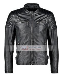 Mens-Quilted-Black-Jacket