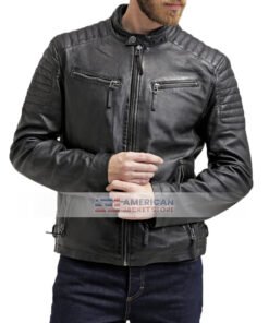 Mens-Stylish-Quilted-Black-Jacket