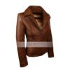 Women-Brown-Biker-Jackets