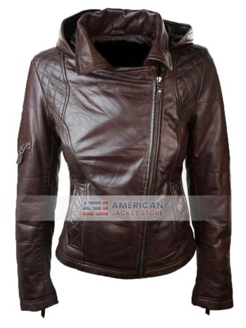 Womens-New-Stylish-Brown-Leather-Jacket