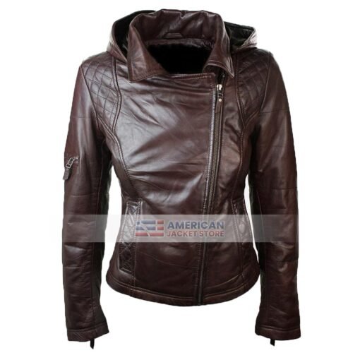 Womens-New-Stylish-Brown-Leather-Jacket