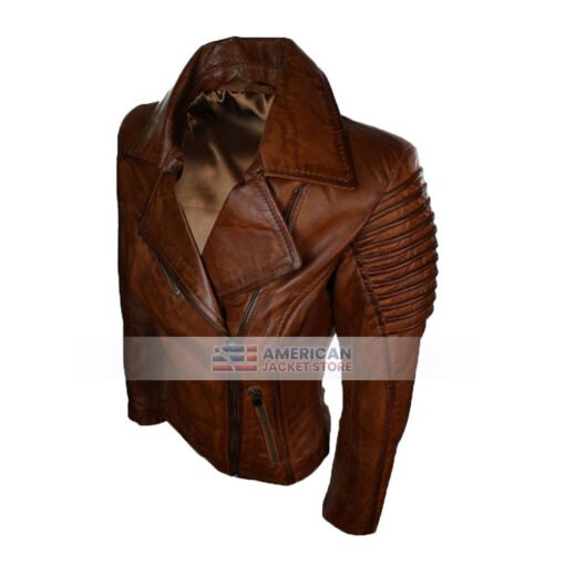 womens-brown-biker-distressed-leather-jacket