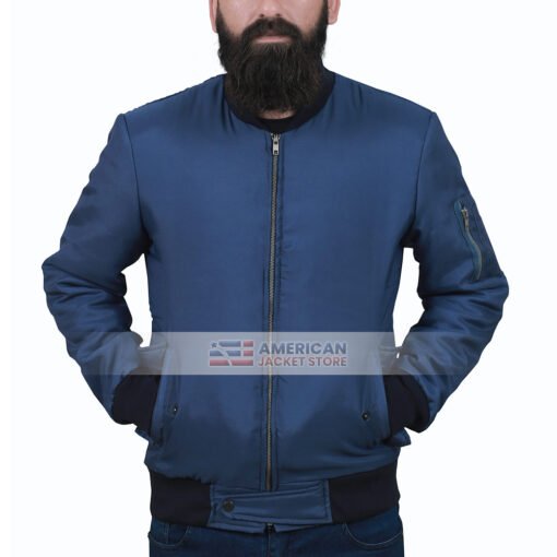 dagger-mens-blue-bomber-jacket
