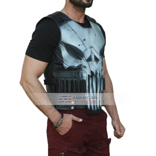 mens-black-punish-military-leather-vest