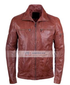 mens-bold-double-pocket-brown-waxed-leather-jacket
