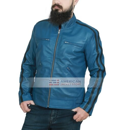 barnett-mens-street-style-casual-blue-leather-jacket