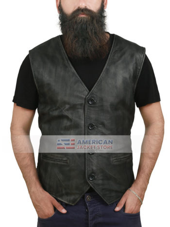 mens-justice-distressed-black-leather-vest