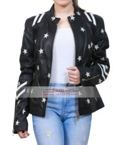 Shinna-womens-stars-embroidered-black-leather-jacket