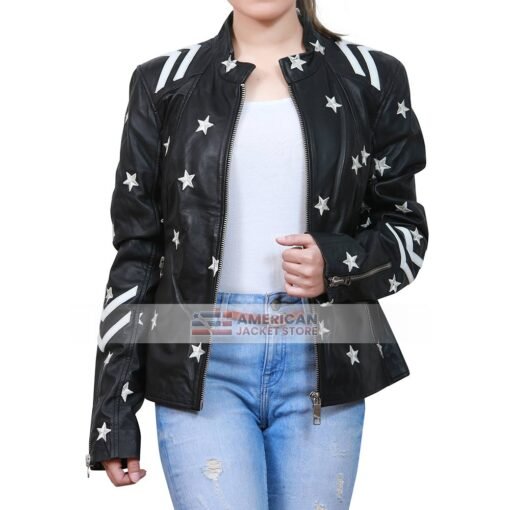 Shinna-womens-stars-embroidered-black-leather-jacket