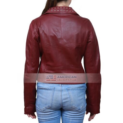 womens-montana-maroon-metal-rings-jacket