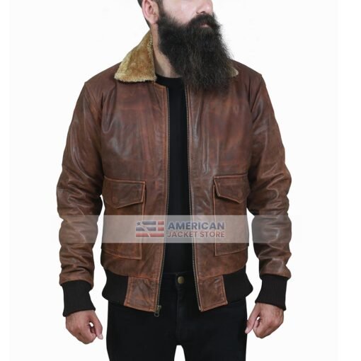 Video Game Far Cry 5 Aviator Brown Jacket