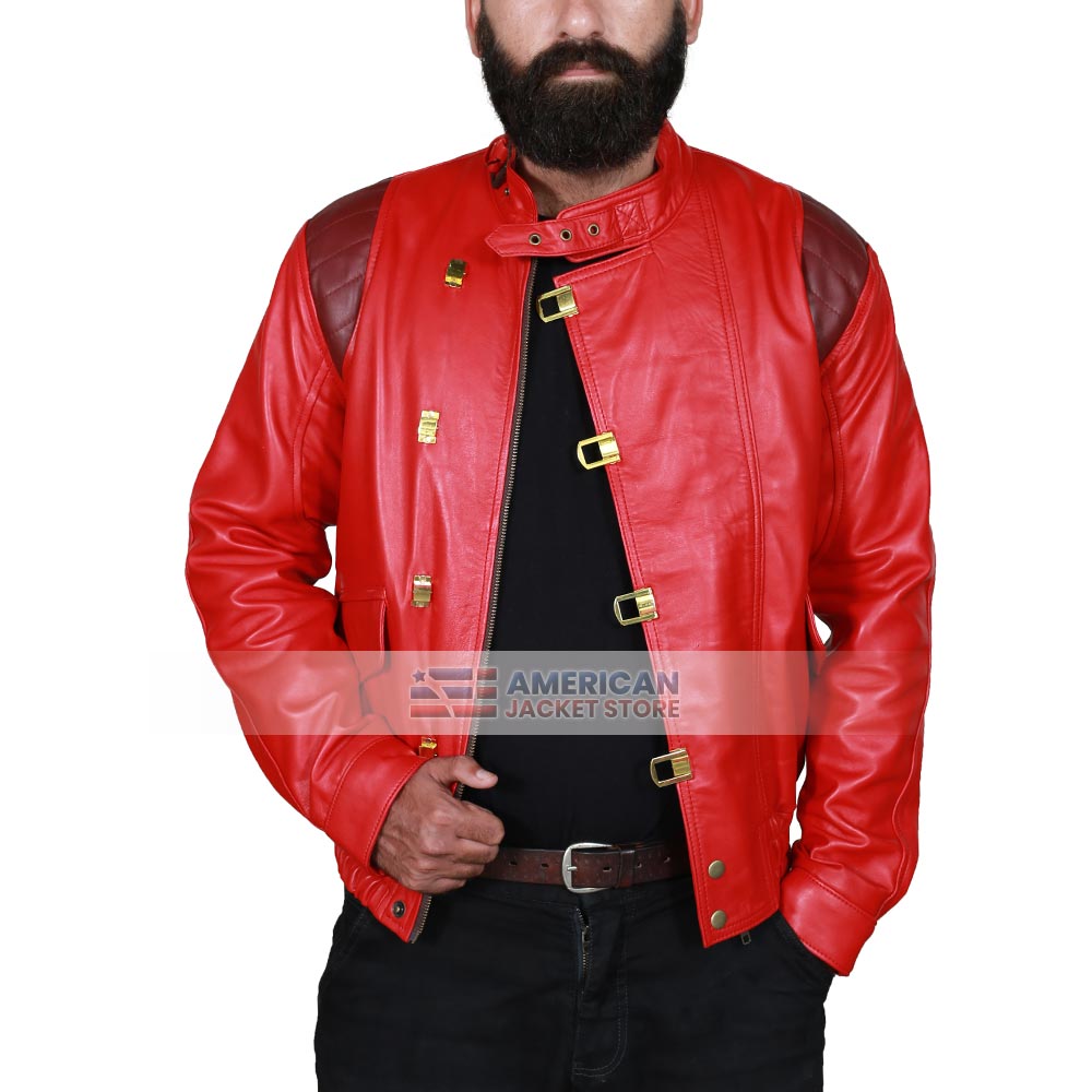 All Sizes Embroided Capsule Red Cordura Jacket AKIRA KANEDA Cordura Jacket