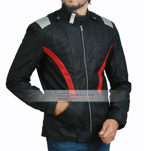 Soldier 76 Overwatch Game Motorcycle Leather Jacket