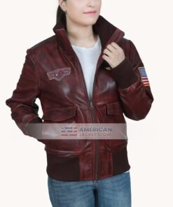 Brie Larson Captain Marvel Flight Bomber Jacket