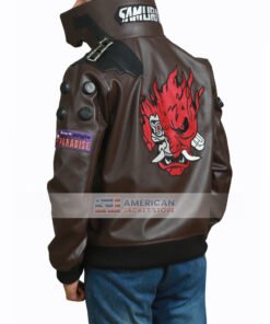 Cyberpunk 2077 Bomber Leather Jacket