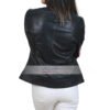 Doctor Who Clara Black Biker Leather Jacket For Womens