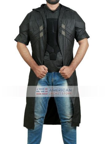 Mens Reaper Leather Coat with Vest