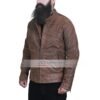 Age of Extinction Jack Reynor Transformers Brown Leather Jacket