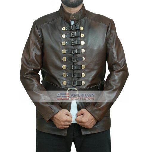 The Musketeers Santiago Cabrera Brown Leather Jacket
