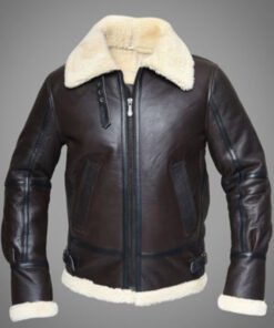 B3 Aviator WWII Real Shearling Leather Jacket