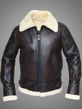 B3 Aviator WWII Real Shearling Leather Jacket