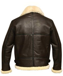 Mens WWII Pilot Aviator Real Leather Bomber Jacket