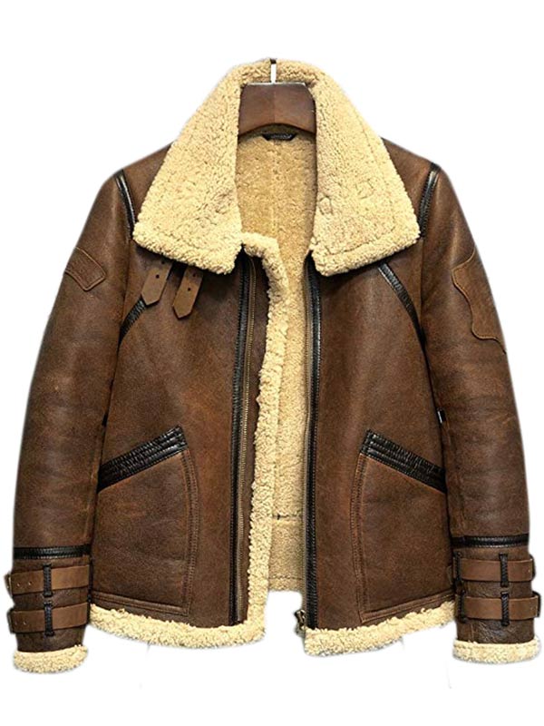 B3 Flight Aviator Fur Shearling Jacket - American Jacket Store