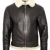 Pilot Aviator Mens B3 Real Sheepskin Leather Jacket