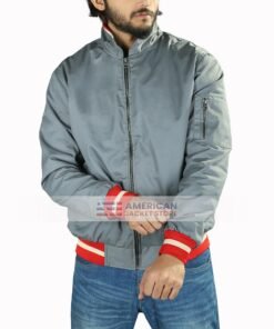 Mens Evans Casual Cotton Bomber Jacket