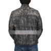 Mens Vintage Jacket Slimfit Cafer Racer Biker Leahter Jacke