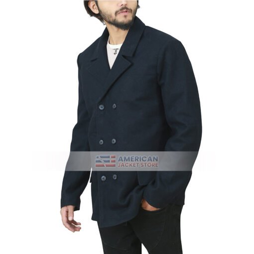 Skyfall James Bond Black Wool Peacoat