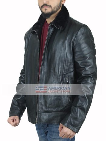 Ricky Black Leather Jacket