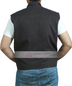 Black Casual Vest For Men