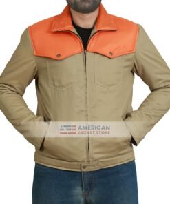 Four Pockets Brown Cotton Jacket