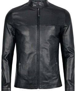 Men's Fashion Sheepskin Slim-fit Leather Jacket