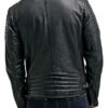Men's Black Leather Biker Jacket