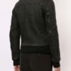 Bomber Leather Jacket Textured for Men
