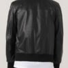 Men's Black Bomber Leather Jacket