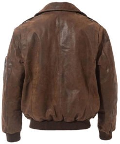 Men's Aviator Brown Bomber Jacket