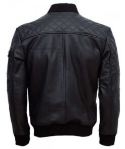 Work Wear Black Leather Jacket for Men