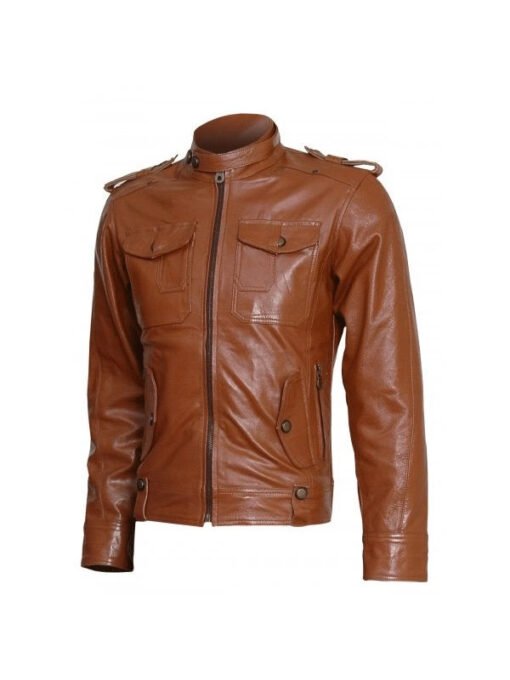 Men's Brown Leather Jacket