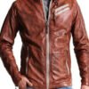 Men's Vintage Brown Leather Jacket